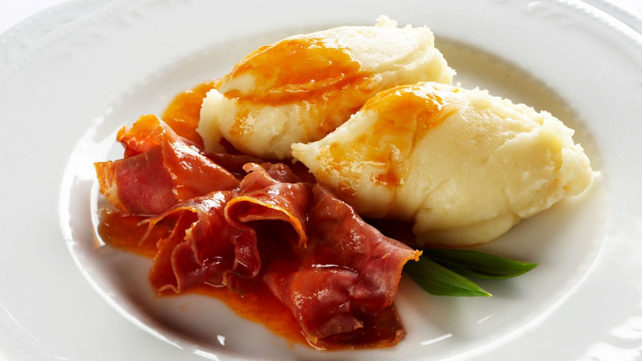 Krompirjevi žganci/polenta